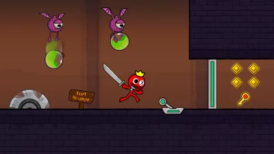 Red Stickman:Палка Приключения screenshot №5